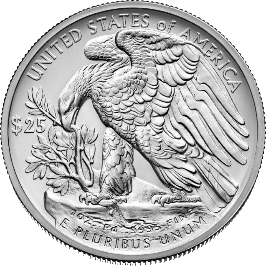 Moneta palladowa Amerykański Orzeł 1 uncja palladu lata losowe