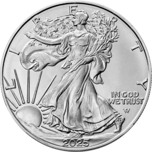 Srebrna moneta Amerykański Orzeł 1 uncja srebra 2025