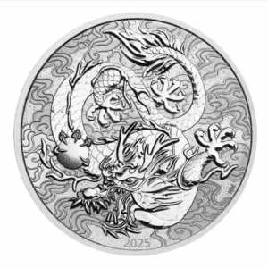 Srebrna moneta Dragon Chinese Myths and Legends 10 uncji srebra 2025