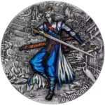 Srebrna moneta Lü Dongbin The Immortal Eight 2 uncje srebra 2023