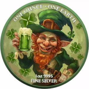 Srebrna moneta St. Patrick Day Fiji 1 uncja srebra 2022