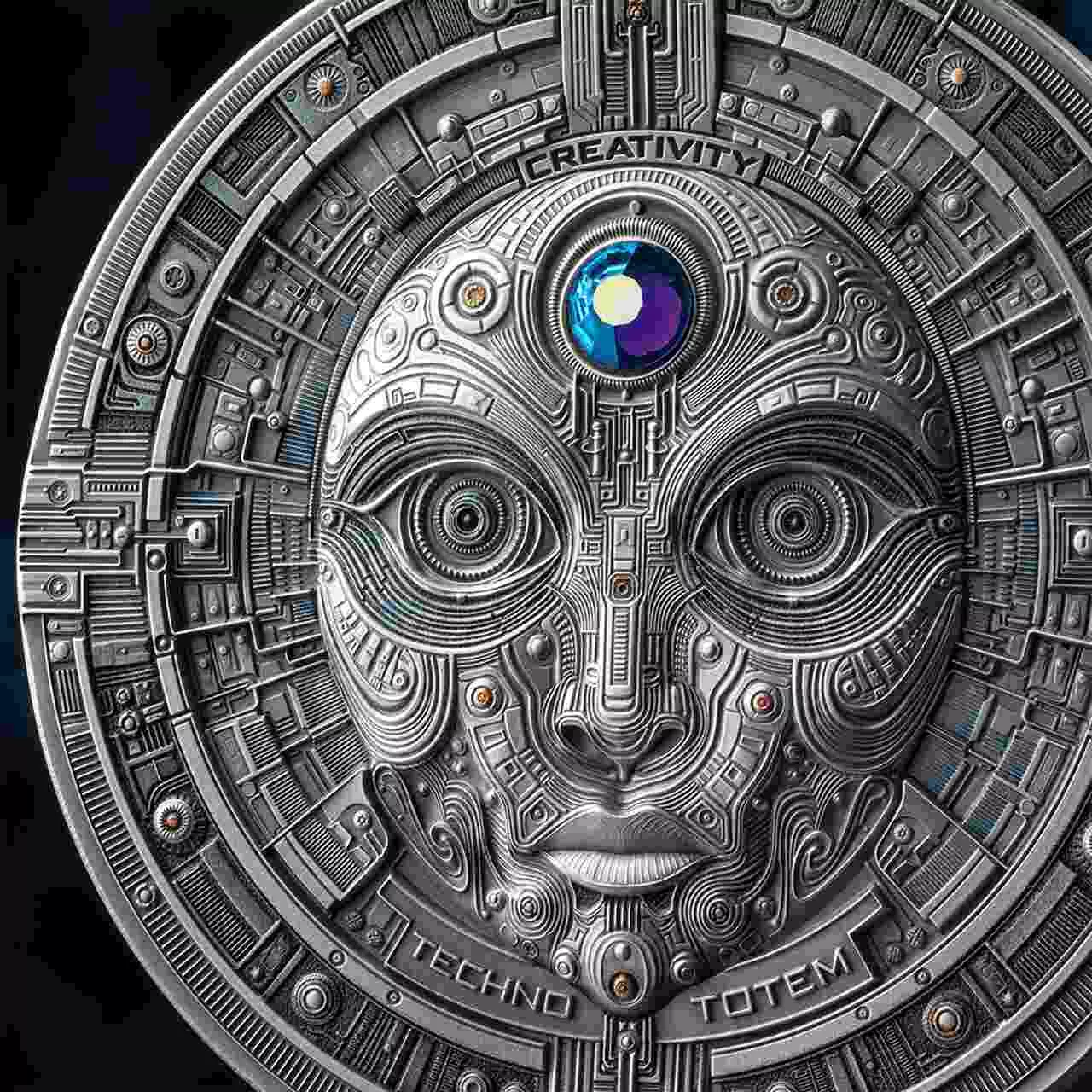 Srebrna moneta The Creator United Crypto States 2 uncje srebra 2025 - obrazek 4