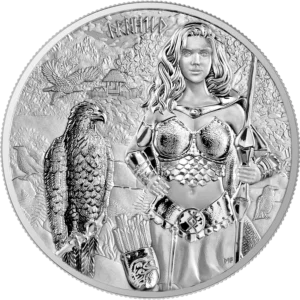 Srebrna moneta Valkyries Arnhild 1 uncja srebra 2025 BU