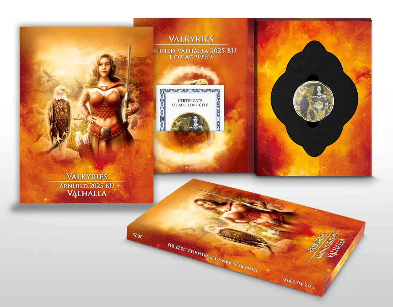 Srebrna moneta Valkyries Arnhild Valhalla 1 uncja srebra 2025 - obrazek 3
