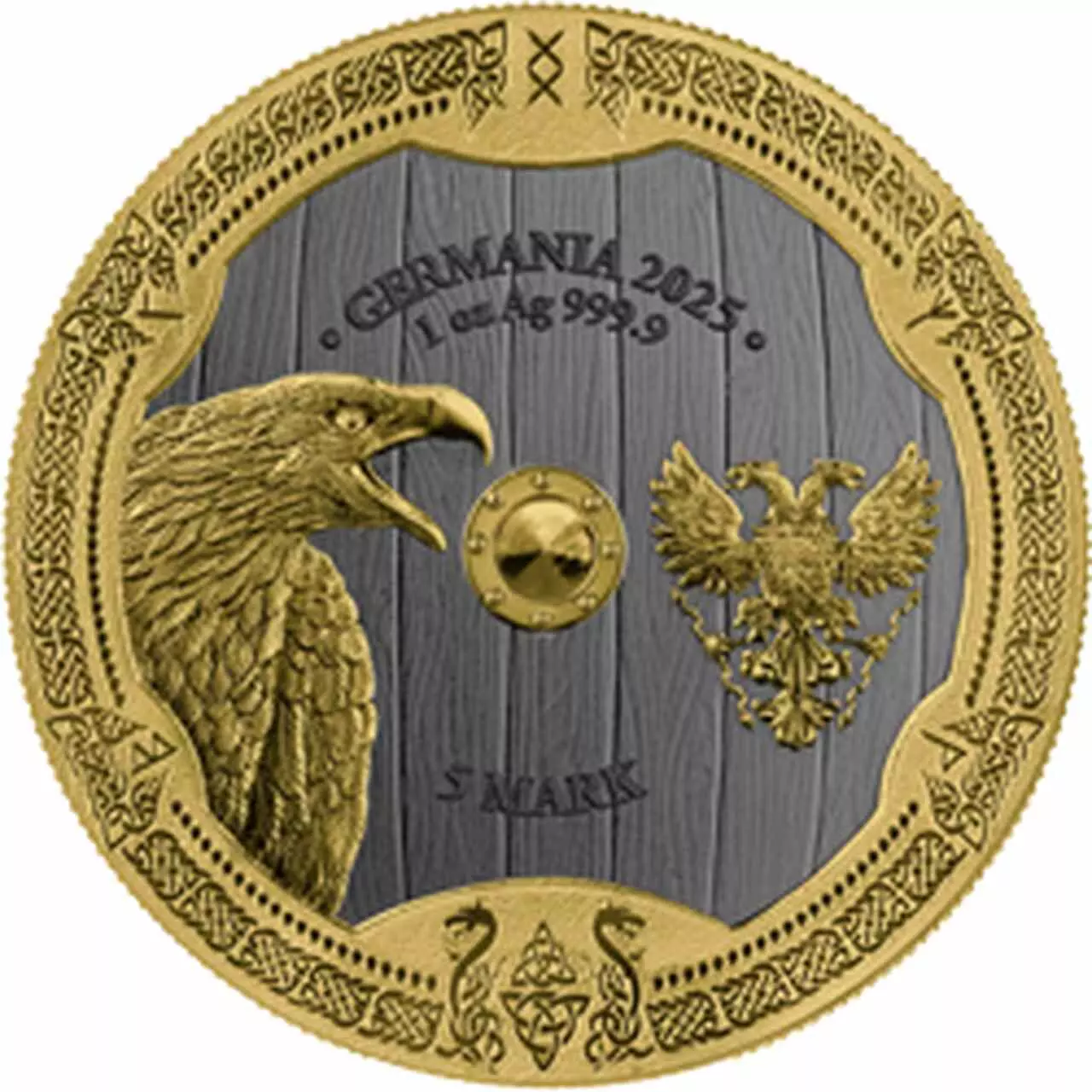 Srebrna moneta Valkyries Arnhild Valhalla 1 uncja srebra 2025 - obrazek 6