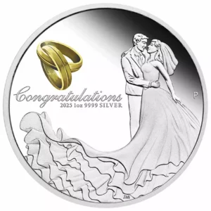 Srebrna moneta Wedding 1 uncja srebra 2025 PROOF