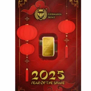 Złota Sztabka Germania Mint Gold Minted Bar 1 g Chinese Year of the Snake