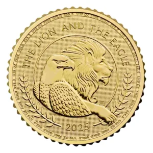 Złota moneta British Lion and American Eagle 1/10 uncji złota 2025