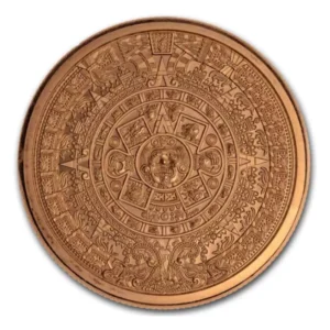 Miedziany medal Aztec Calendar 5 uncji miedzi