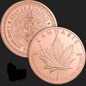Miedziany medal Cannabis 1 uncja miedzi 2025