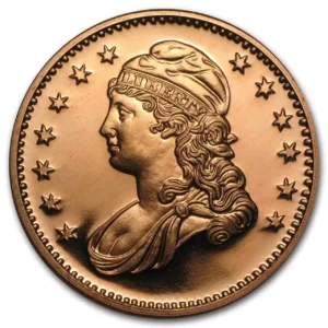 Miedziany medal Capped Bust 1 uncja miedzi