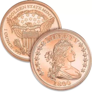 Miedziany medal Draped Bust 1 uncja miedzi