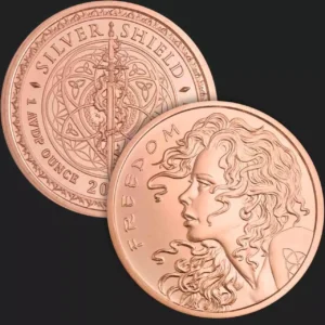 Miedziany medal Freedom Girl 1 uncja miedzi 2025