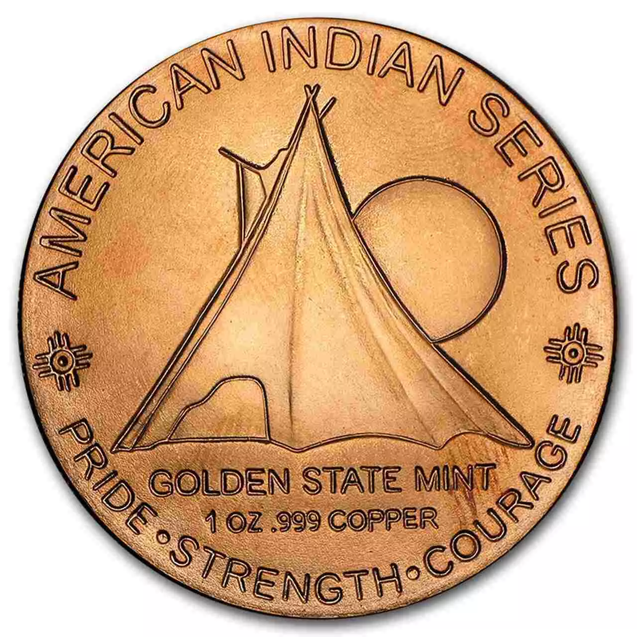 Miedziany medal Medallion Chief 1 uncja miedzi - obrazek 2