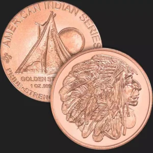 Miedziany medal Medallion Chief 1 uncja miedzi