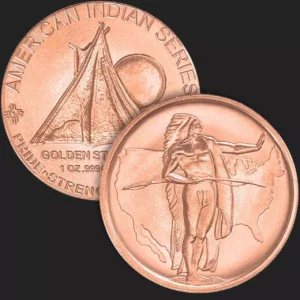 Miedziany medal Oregon Trail 1 uncja miedzi