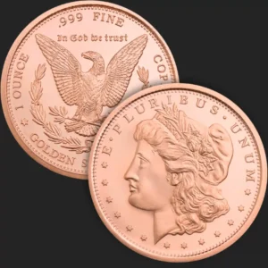 Miedziany medal Morgan Dollar 1 uncja miedzi