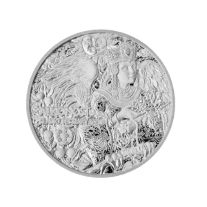 Srebrna moneta Alkonost Słowiańskie Bestie 1 uncja srebra