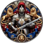 Srebrna moneta Amerykański Orzeł 1 uncja srebra 2024 Knights of Honour Royal Champion