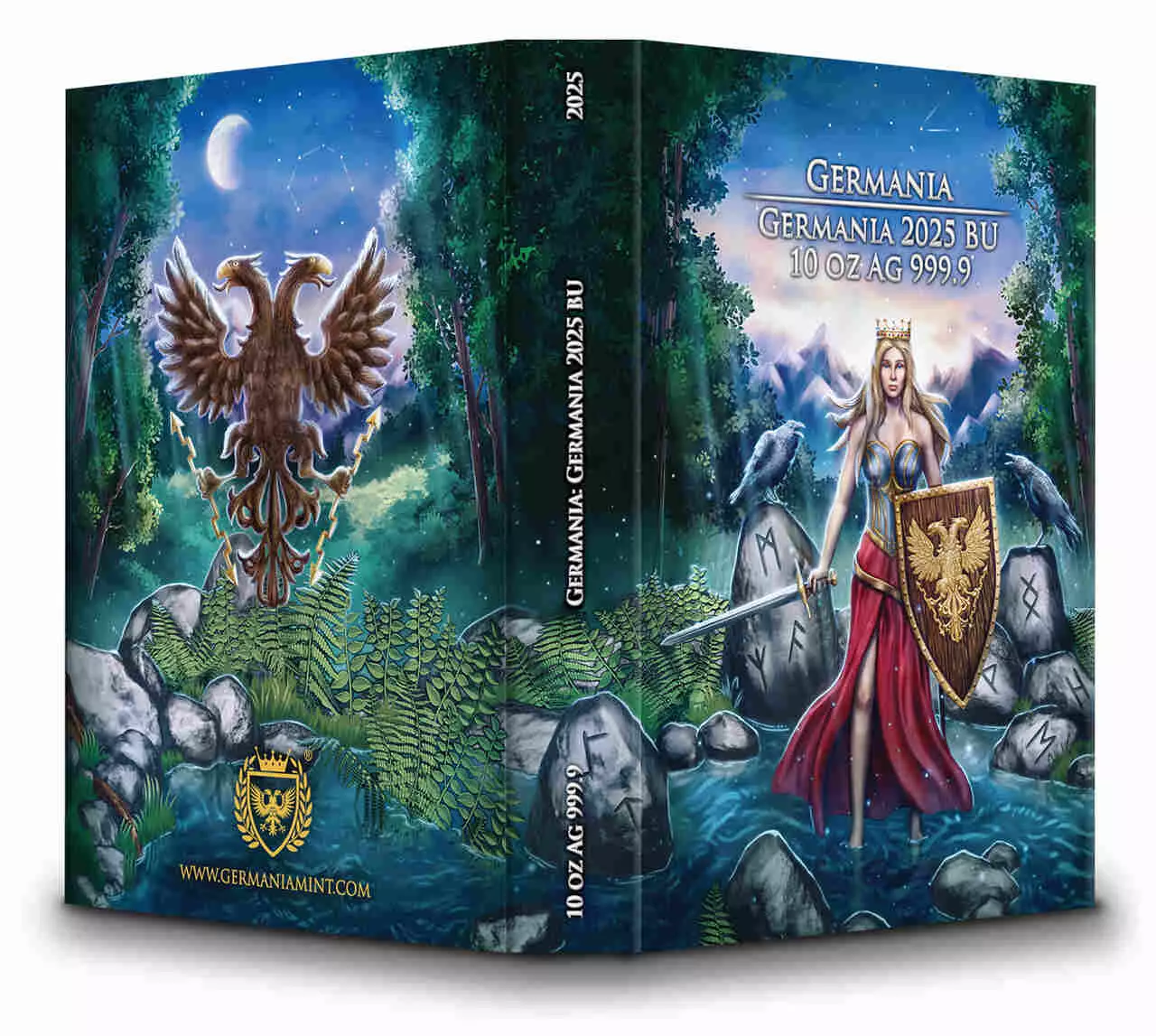 Srebrna moneta Germania 10 uncji srebra 2025 - obrazek 4