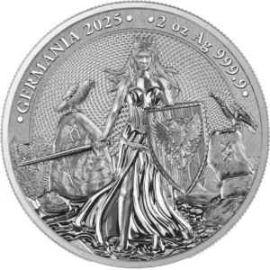 Srebrna moneta Germania 2 uncje srebra 2025