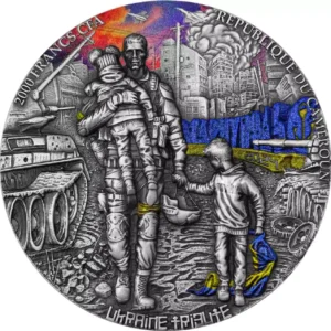 Srebrna moneta Ukraine Tribute 2 uncje srebra 2024