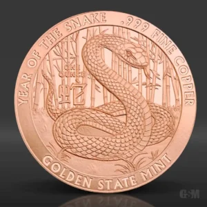 Year of the Snake 1 uncja miedzi 2025