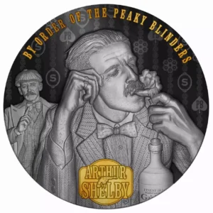 Srebrna moneta Arthur Shelby Peaky Blinders 2 uncje srebra 2024