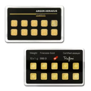 Sztabka złota Multigram 10 g Argor-Heraeus