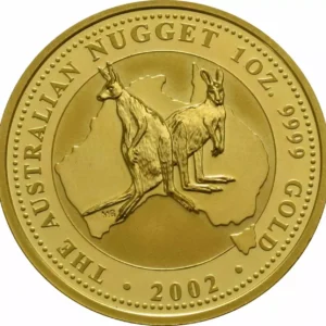 Złota moneta Australian Nugget 1 uncja Złota 2002