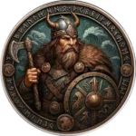 Srebrna moneta Amerykański Orzeł 1 uncja srebra 2025 Harald Ironstorm The Vikings