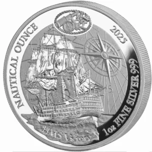 Srebrna moneta Nautical Ounce HMS Victory 1 uncja srebra 2025 PROOF