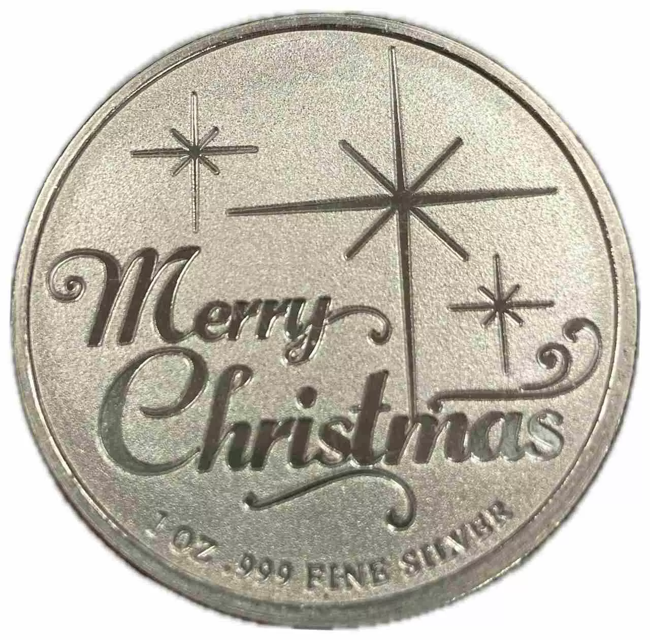 Srebrny medal Merry Christmas Santa 1 uncja srebra - obrazek 2