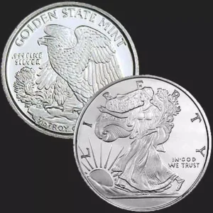 Srebrny medal Walking Liberty Fractional 1/10 uncji Srebra