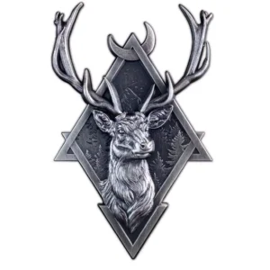 Srebrny numizmat Deer Geometric Series 2 uncje srebra