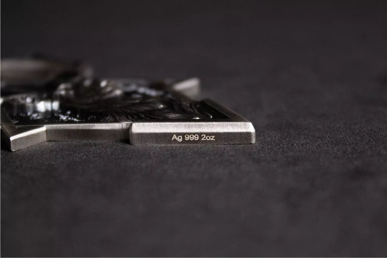 Srebrny numizmat Deer Geometric Series 2 uncje srebra - obrazek 6