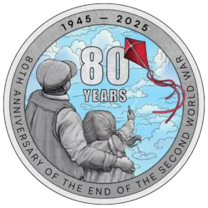 Srebrna moneta Amerykański Orzeł – 80. rocznica zakończenia II wojny światowej 1 uncja srebra 2025