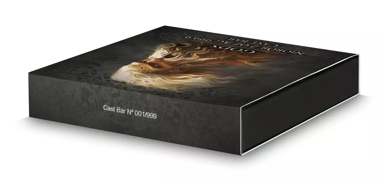 Njörðr Gods 2 uncje srebra Sztabka Lana - obrazek 5