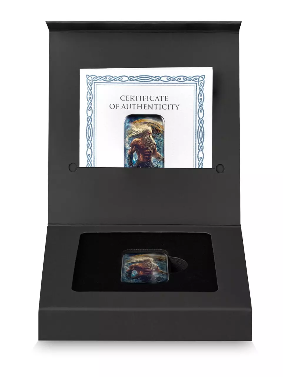 Njörðr Gods 2 uncje srebra Sztabka Lana - obrazek 4