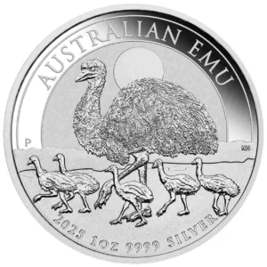 Srebrna moneta Australijski Emu 1 uncja srebra 2025
