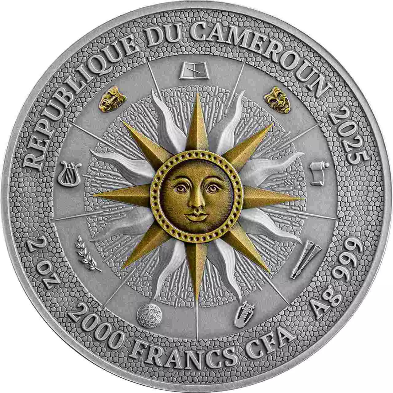 Srebrna moneta Melpomene and Thalia The Nine Muses 2 uncje srebra 2025 - obrazek 7