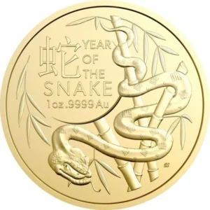 Złota moneta Rok Węża Lunar RAM 1 uncja złota 2025