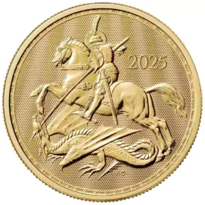 Złota moneta St George and Dragon 1 uncja złota 2025
