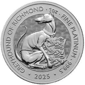 Platynowa moneta The Royal Tudor Beasts The Greyhound of Richmond 1 uncja Platyny 2025