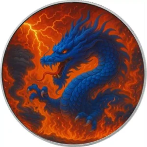 Amerykański Orzeł 1 uncja Srebra 2025 Dragon of Chaos