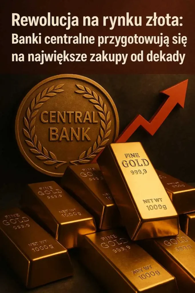 Rewolucja na rynku złota: Banki centralne przygotowują się na największe zakupy od dekady