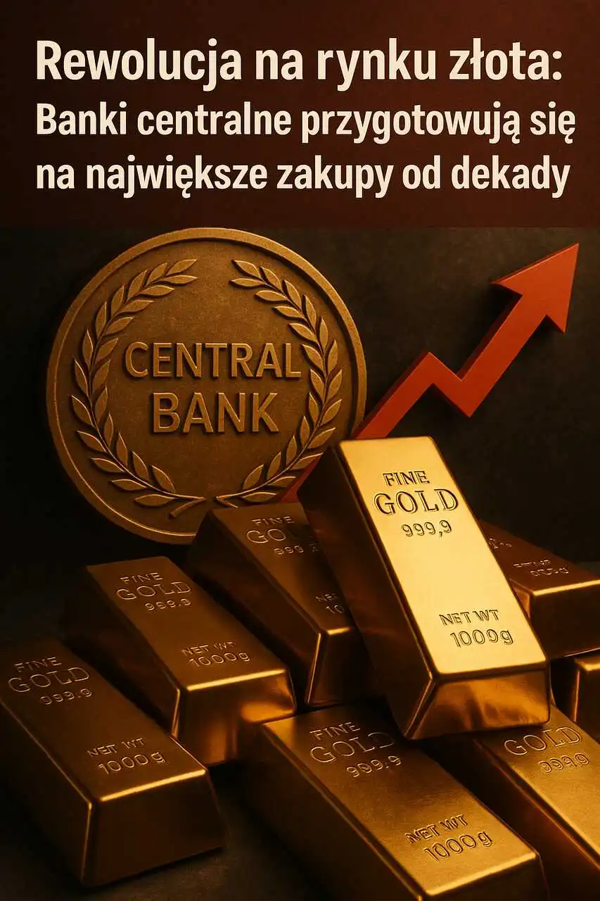 Rewolucja na rynku złota: Banki centralne przygotowują się na największe zakupy od dekady