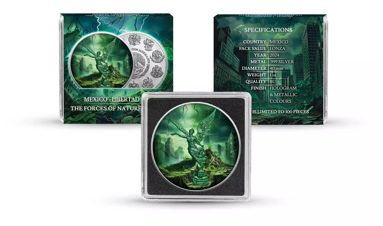Srebrna moneta Earth The Forces of Nature Mexico Libertad 1 uncja srebra 2024 - obrazek 3