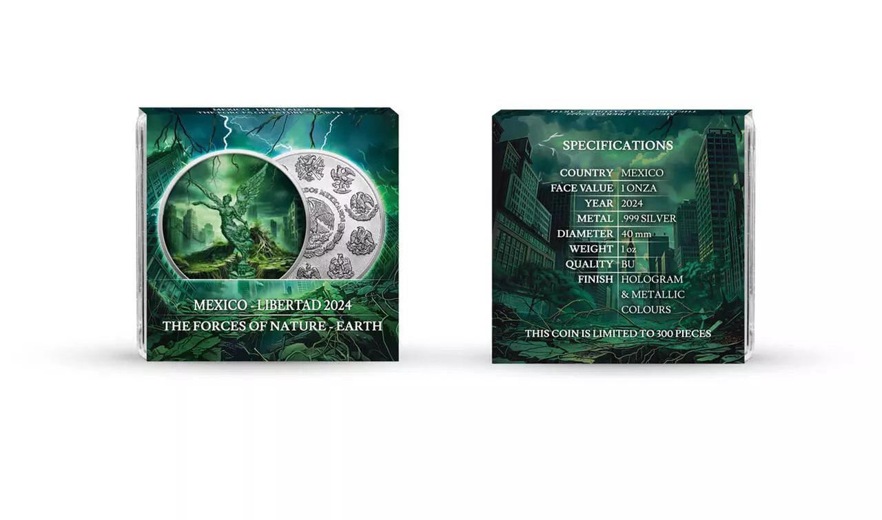 Srebrna moneta Earth The Forces of Nature Mexico Libertad 1 uncja srebra 2024 - obrazek 4
