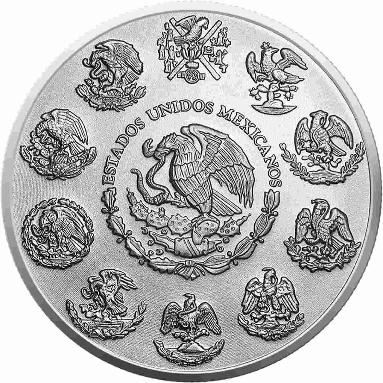 Srebrna moneta Fire The Forces of Nature Mexico Libertad 1 uncja srebra 2024 - obrazek 4